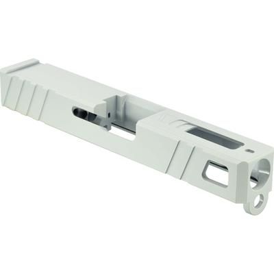 Gun Cuts Apprentice Slide for Glock 19 No Optic Cut Stormtooper White GC-G19-APP-SWH-NO
