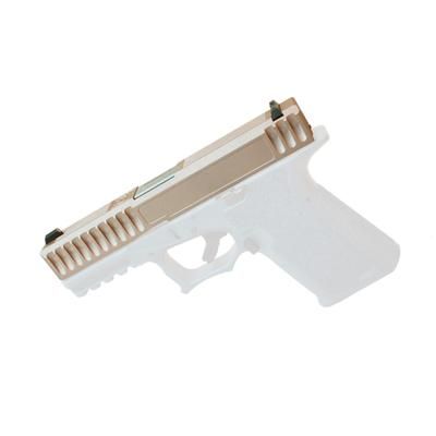 Gun Cuts Bulldog Slide for Glock 19 No Optic Cut Rose Gold GC-G19-BUL-RGO-NO