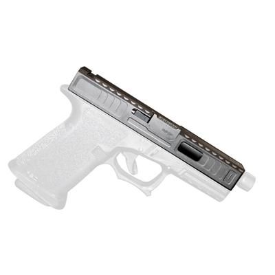 Gun Cuts Viper Slide for Glock 19 No Optic Cut Graphite Black GC-G19-VIP-GBL-NO