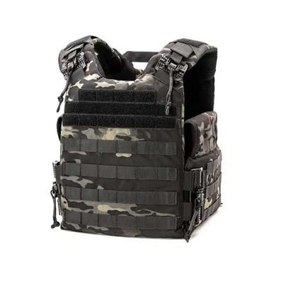 Ace Link Armor 2.0 Quadrelease Carrier Plate Black Camo Large B-PC-Q20-NW-L-ML