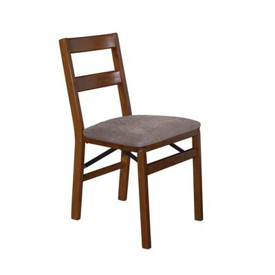 Classic Back Wood Folding Chairs, Set Of 2 by Stakmore in Fruitwood