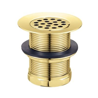 Kingston Brass KBU1002 Seattle 2-Inch Brass Grid Bar/Utility Sink Drain, Polished Brass - Kingston Brass KBU1002