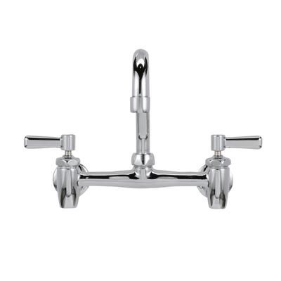 Zurn Industries Z843J1-XL-3F Splash Mount Faucet - 9 1/2" Swing Spout, 8" Centers, Chrome