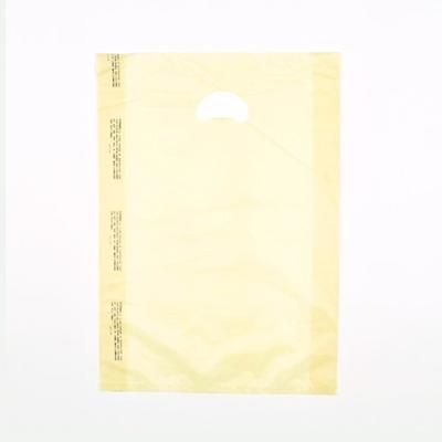LK Packaging CH24BGE Merchandise Bag w/ Handle - 16" x 24", 0.7 mil HDPE, Beige, Case of 500