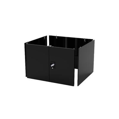 Luxor DTWS003 Locking Cabinet for 304-DTWS002 - 15" W x 16 1/4" D x 16 1/4" H, Steel, Black
