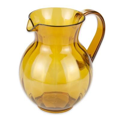 GET P-4090-PC-A 8 3/4" Round Beverage Pitcher, Polycarbonate, Amber, Brown