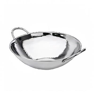 Eastern Tabletop 5702 14" Stainless Steel Stir Fry Pan - Cooking and Serving
