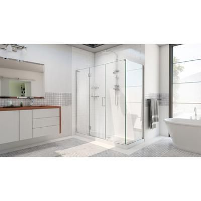 Dreamline DreamLine Unidoor-X 58 inch W x 30 3/8 inch D x 72 inch H Frameless Hinged Shower Enclosure in Chrome E1302230-01