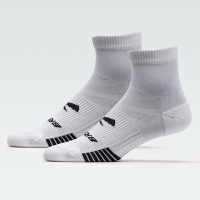 Brooks Ghost Lite Quarter Sock 2-Pack Socks White