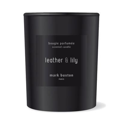 Mark Buxton Perfumes - Black Collection Candela Pelle e giglio Candle Candele 180 g unisex