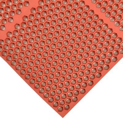 NoTrax T15S0034RD Optimat Grease-Proof Floor Mat, 3' x 4', 1/2" Thick, Red
