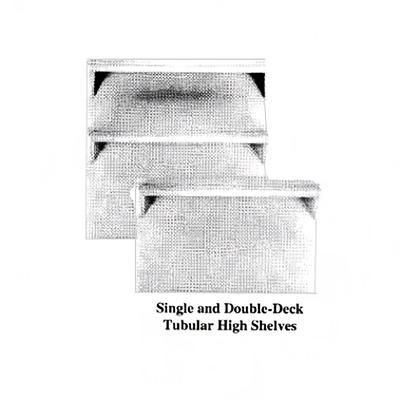 Garland M17DD Master Series Double Deck High Shelf, 34 1/2"H x 17"W, Stainless Steel