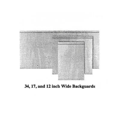 Garland M46BG Master Series Backguard/Flue Riser, 17"H x 46"W, Stainless Steel