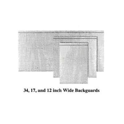 Garland M58BG Master Series Backguard/ Flue Riser, 17" X 58"W, Stainless Steel