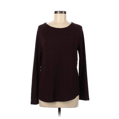 RD Style Pullover Sweater: Burgundy Tops - Women's Size Medium