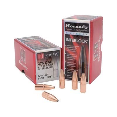 Hornady Bullets .375 cal 270 grain Spire Point - Recoil Proof 0.375 inch Diameter 50-Rounds 3711