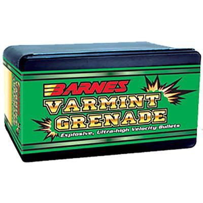 Barnes Varmint Grenade Copper Tin Bullet 22 Caliber .224 36 Grain Flat Bottom Hollow Point 30189