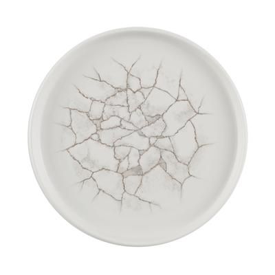 Churchill KTAGWP211 8 5/8" Round Studio Prints Walled Plate - Ceramic, Kintsugi Gray