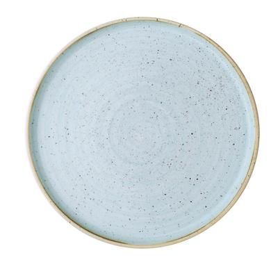 Churchill SDESWP261 10 2/8" Round Stonecast Walled Plate - Ceramic, Duck Egg Blue, Blue
