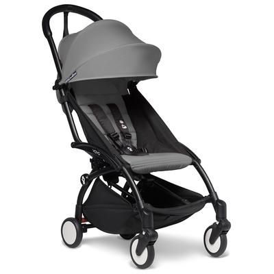 Babyzen YOYO2 Ultra Compact Complete 0+/6+ Stroller & Rolling Bag Bundle - Black/Grey