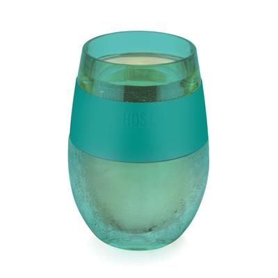 Wine Freeze Cooling Cup In Translucent Green by HOST in Green