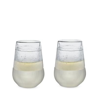Glass Freeze Wine Glass (Set Of Two) By by HOST in Clear