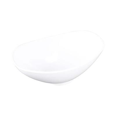 Elite Global Solutions M138OV-NW Organic Bowls 3 1/4 qt Oval Melamine Serving Bowl, White