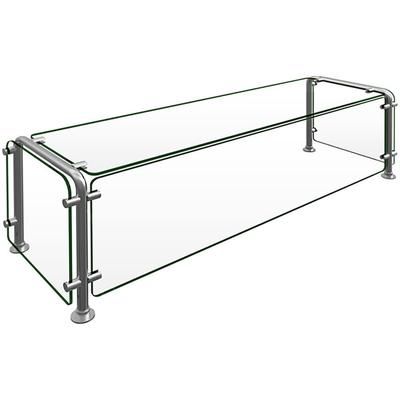 Hatco ED20-04815 Full Service Mounted Food Shield - 48" x 15" x 18", Glass/Stainless Steel, Clear, 0.38 in