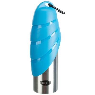 Trixie Steel Travel Bottle and Bowl - 0.75l