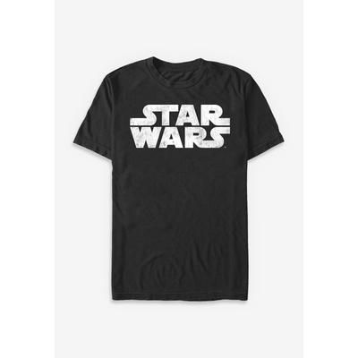 Men’s Big & Tall Classic Star Wars Logo Tee by Star Wars in Black (Size 3XT)