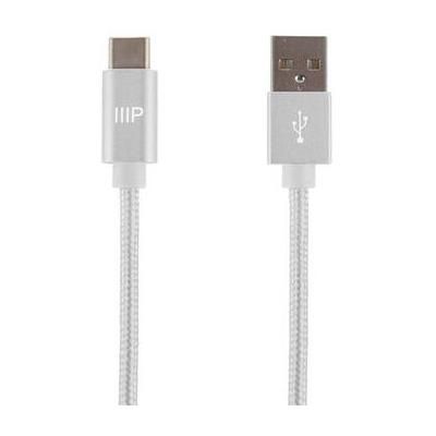 Monoprice Palette Series USB 2.0 Type-C to Type-A Charge & Sync Cable (1.5', White) 38903