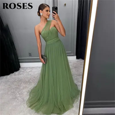 ROSES-Robe de Soirée de Mariage pour Femme, Tenue de Bal Personnalisée, Vert Sauge