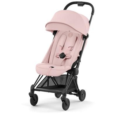 Cybex COYA Compact Stroller - Matte Black / Peach Pink
