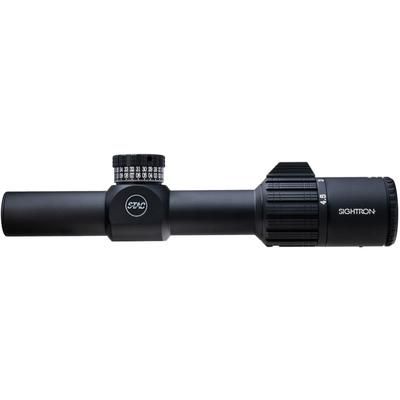 Sightron S-TAC 1-4.5X 24mm Service Rifle Scope 30mm Tube Second Focal Plane SR1 Reticle Matte Black 26021
