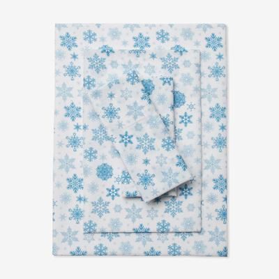 BH Studio Microfiber Printed Sheet Set by BH Studio in Snowflake (Size TWINXL)