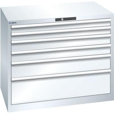 Armoire 6 Tiroirs 1023x725x850mm-capacité 200kg-blanc - Lista