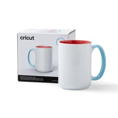 Cricut Beveled Ceramic Mug Blank | 15 oz/425 ml | 1 Count | Reef
