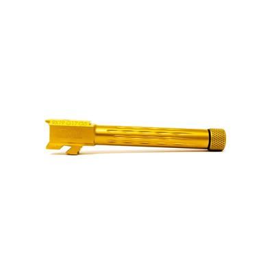 Faxon Firearms Gen 5 Match Pistol Barrel w/ Patented Flame Fluting Glock Glock 17 9mm 1-10 Twist 1/2x28 TiN PVD GB910N175LGQ-T-TIN