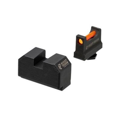 Night Fision Optic Height Fiber Sight Set Glock 17/19/45/48 w/ RMR/507c/SRO/ACRO Red Front Black GLK-001-330-353-RFZX