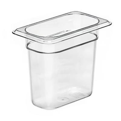 Cambro 96PCW135 6"D Ninth Size Food Pan, Clear