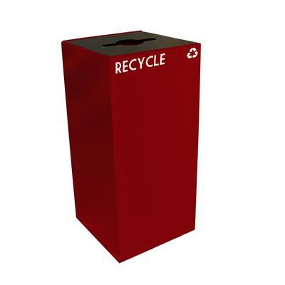 Witt 32GC04-SC 32 gal Multiple Materials Recycle Bin - Indoor, Fire Resistant, 32 Gallon, Scarlet, Red