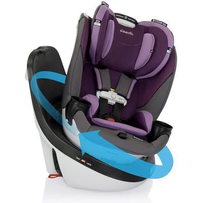Evenflo GOLD SensorSafe Revolve 360 Slim 2-in-1 Rotational Convertible Car Seat - Amethyst