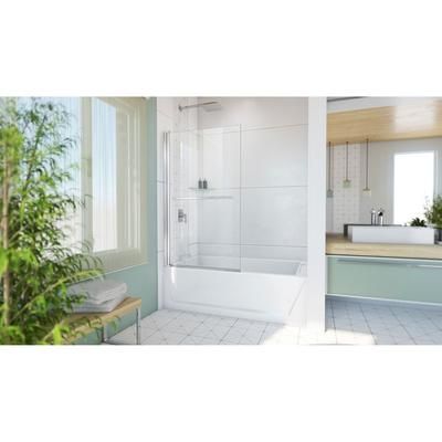 Dreamline DreamLine Aqua-Q Swing 34 inch W x 58 inch H Frameless Swing Tub Door in Chrome SD-373458Q-01