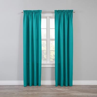 Wide Width BH Studio Microfiber Rod-Pocket Panel by BH Studio in Turquoise (Size 50" W 108"L)