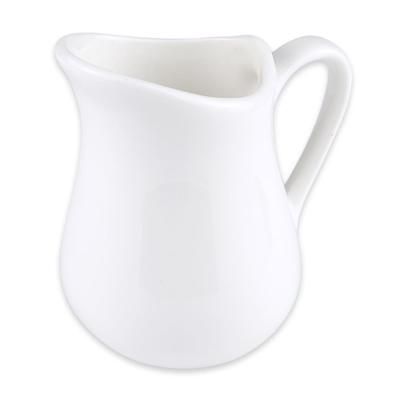 Libbey 905356907 3 oz Slenda Creamer - Glazed Porcelain, White Royal Rideau