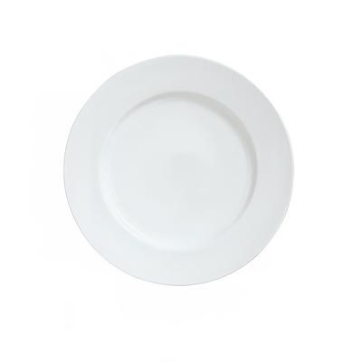 Libbey 911194004 9 1/4" Round Plate w/ Reflections Pattern & Shape, Alumawhite Body