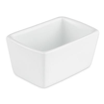 Libbey 911194504 Rectangular Sugar Caddy - Porcelain, Aluma White