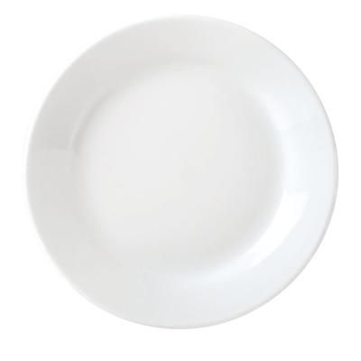 Libbey 999024149 10 1/4" Round Porcelain Plate, Lunar White