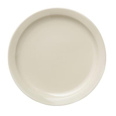Libbey 740-901-114 10 1/4" Round Porcelana Plate - Porcelain, Cream White, Case of 12