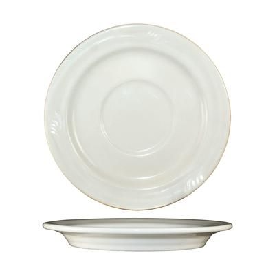 ITI NP-2 5 3/8" Round Newport Saucer - Ceramic, American White